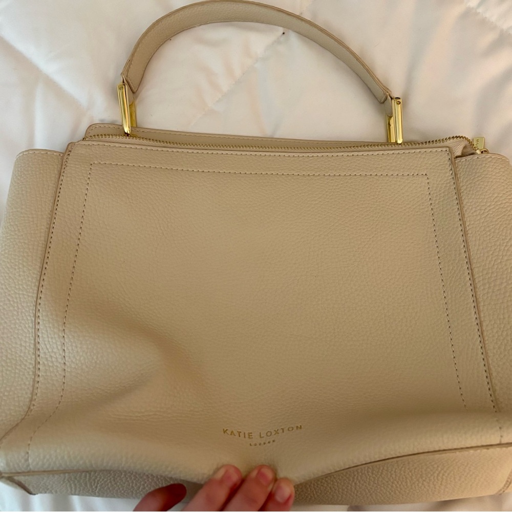 Beige Satchel Bag